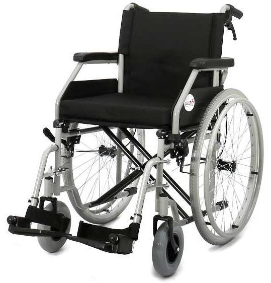 ALUMINIUM DELUX WHEEL CHAIR WITH QUICK RELEASE                                             