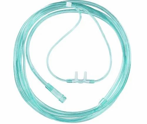 DOUBLE HOLE NASAL OXYGEN CANNULA LARGE 2M TUBE LIGHT GREEN STERIL        