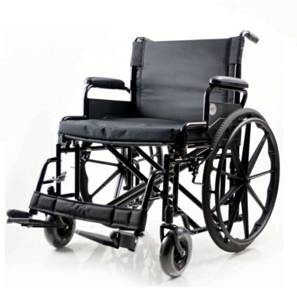 steel wheelchair overweight alb-951b-60