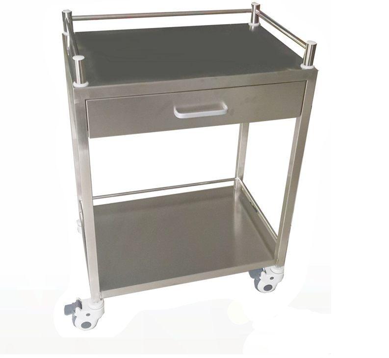 trolley stainless steel heavy duty 1 drawer
