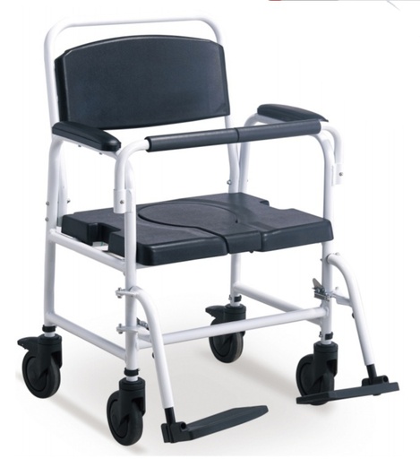 [ALB-8803L-51] WIDE SIZE COMMODE ALUMINIUM